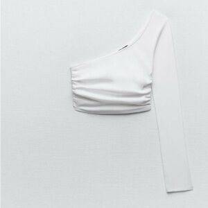 Zara ASYMMETRICAL RIB TOP